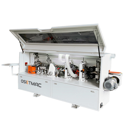 Pequena máquina automática de bandagem de bordas para painéis de madeira em lojas de materiais de construção
